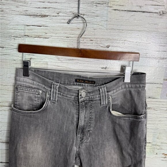 Nudie Jeans Men's Thin Finn Organic Cotton In dark pavement  Jeans 32x34 - Picture 2 of 8